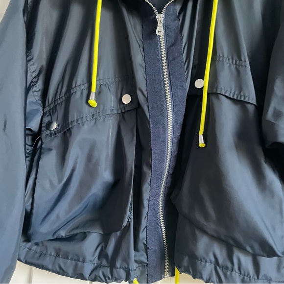Zara navy blue cropped windbreaker jacket - Picture 4 of 7